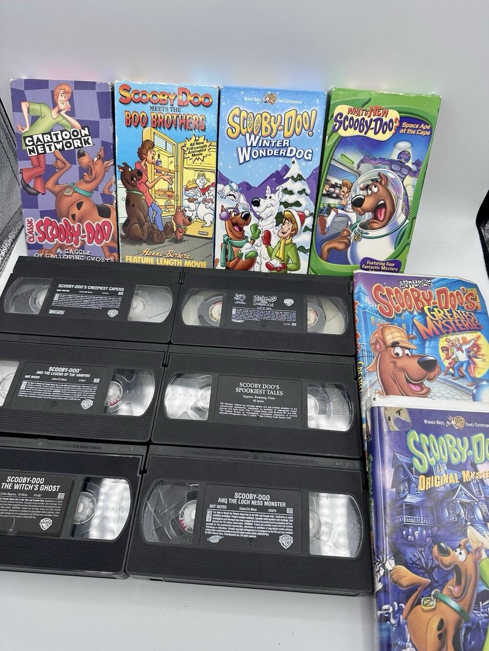 Scooby Doo VHS Lot 12 Tapes - Mysteries Movies Vampire Monster Ghost 1989-2003